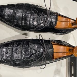 Mens High Quality Italian Alligator Dress Shoes
